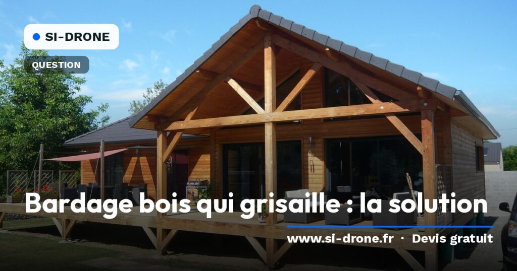Illustration d’une façade en bardage bois exposée à l’extérieur