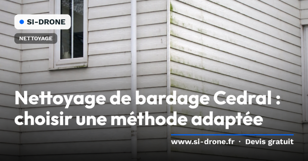 Illustration de bardage à clins pour le guide de nettoyage Cedral