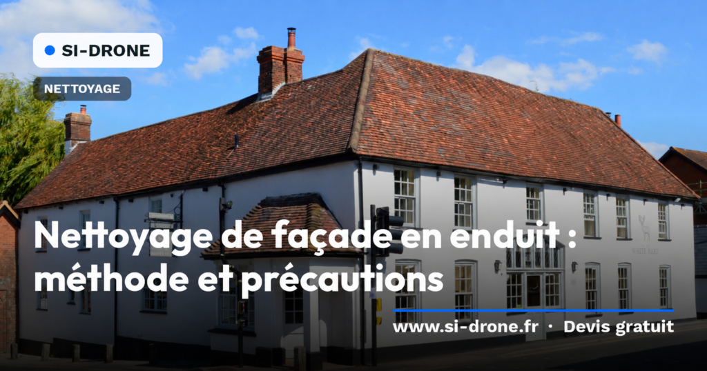 Illustration de façade en enduit avec le titre Méthode et précautions